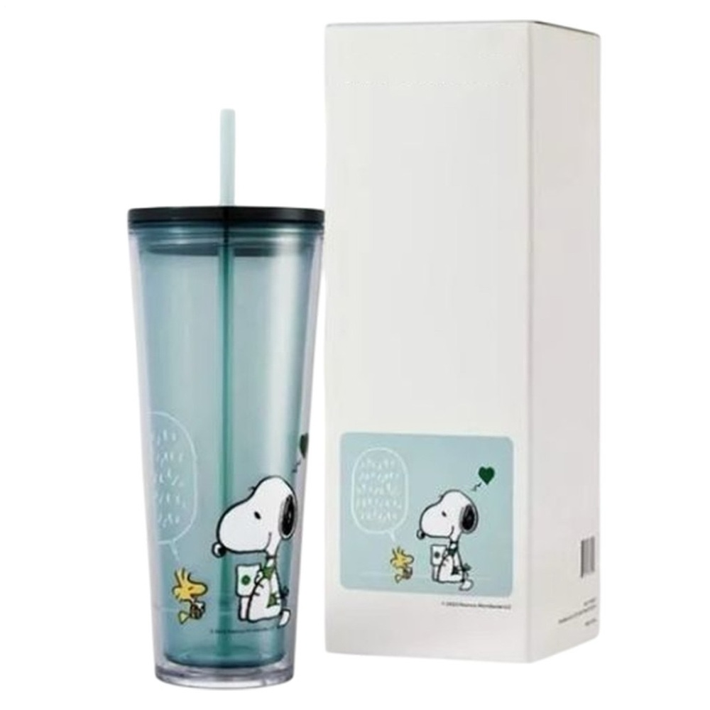 2025 Limited Edition Starbucks Insulated Mug Peanuts Joe Kind Snoopy Love 24 oz.